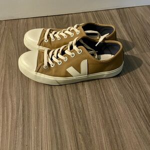 Veja Esplar Sneakers Brown Canvas White Logo Men’s